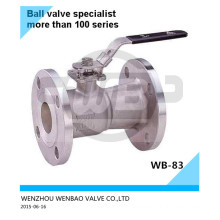 A351 CF8m One Piece Flange Ball Valve 6" 150#